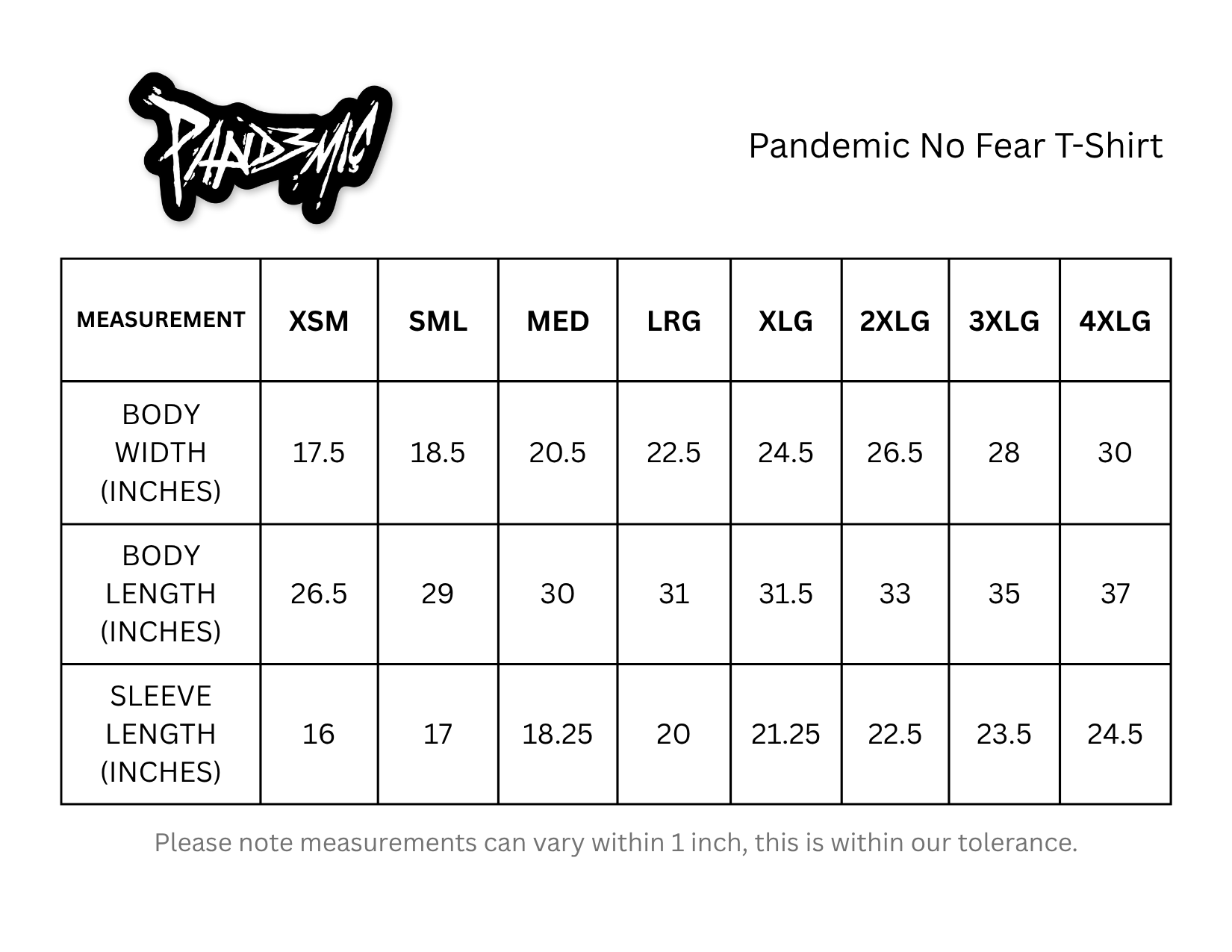 Pandemic No Fear T-Shirt in Sand