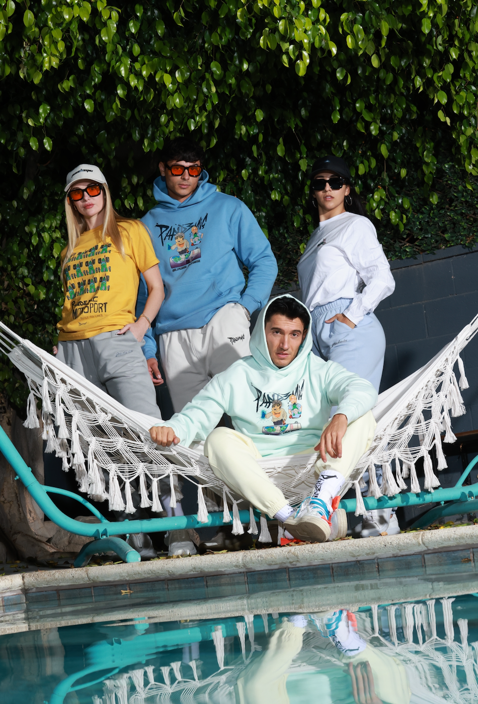 No Limit Relax Track Pants in Light Blue