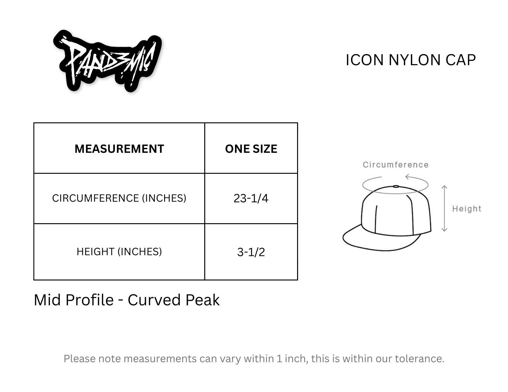 Icon Nylon Cap in Bone