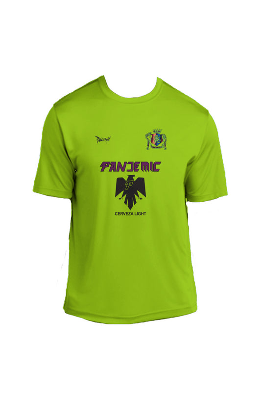 Pandemic Soccer Club Tee in Lime Green