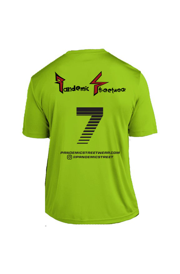 Pandemic Soccer Club Tee in Lime Green