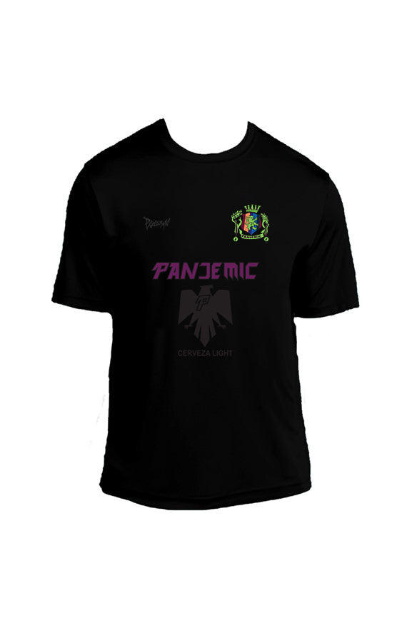 Pandemic Soccer Club Tee in Jet Black