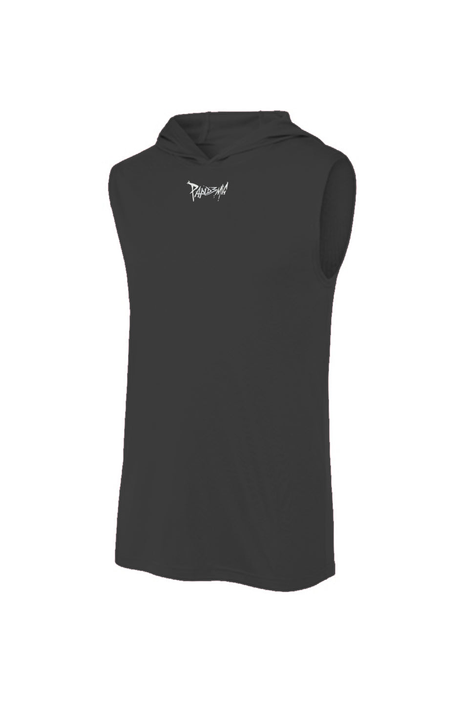 Pandemic Competitor Sleeveless Hoodie in Noir