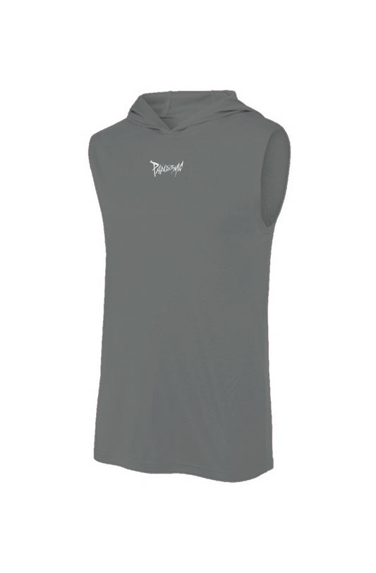 Pandemic Competitor Sleeveless Hoodie in Grey