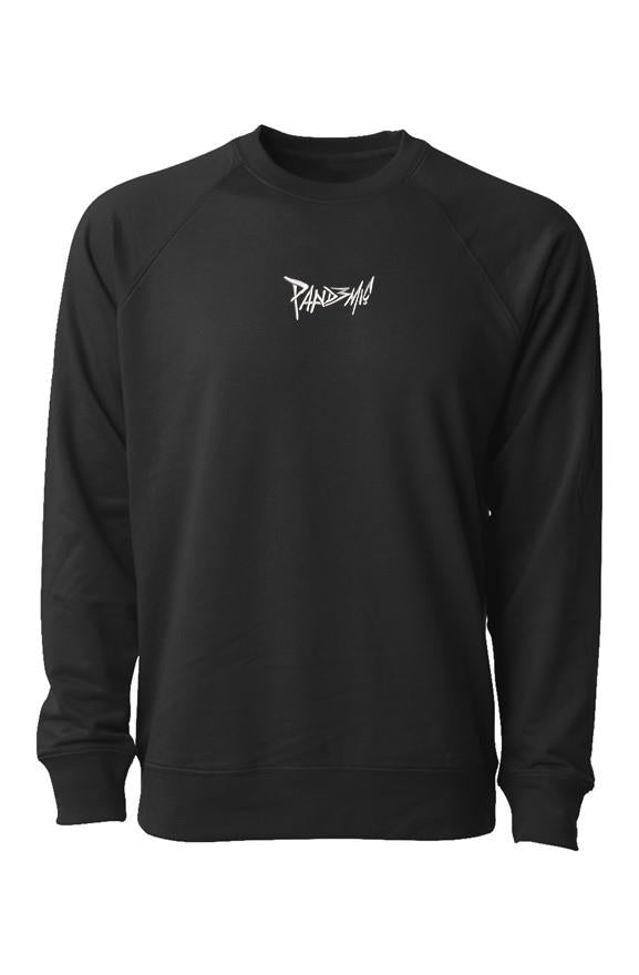 Loopback Terry Crewneck Sweatshirt in Noir