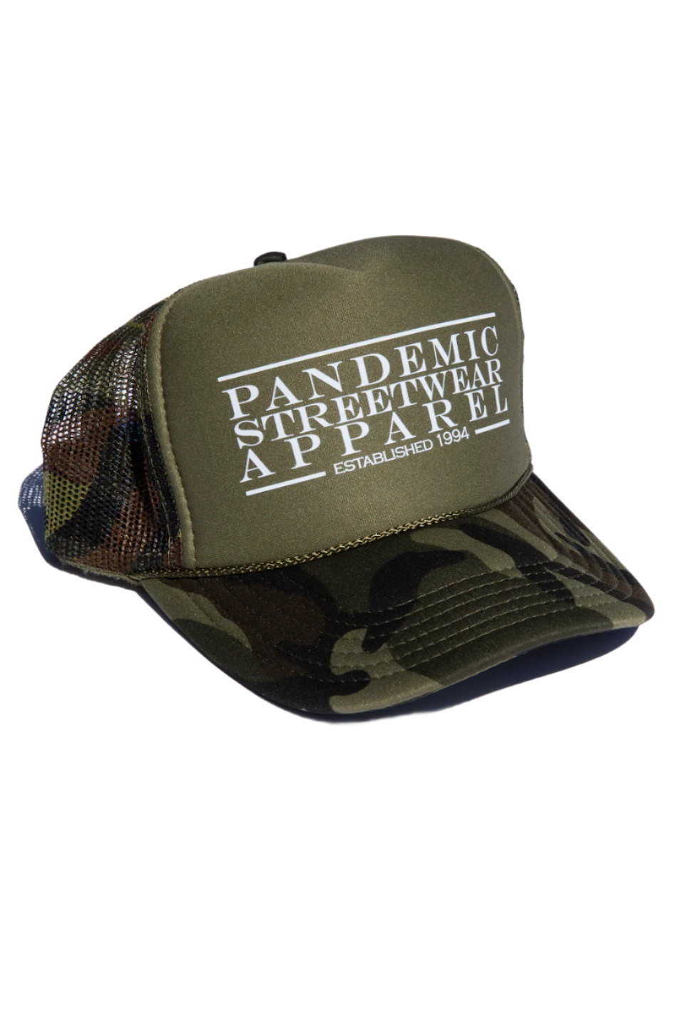 Pandemic Apparel Trucker Hat Camo