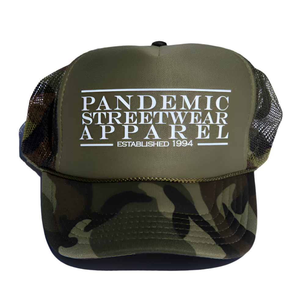 Pandemic Apparel Trucker Hat Camo