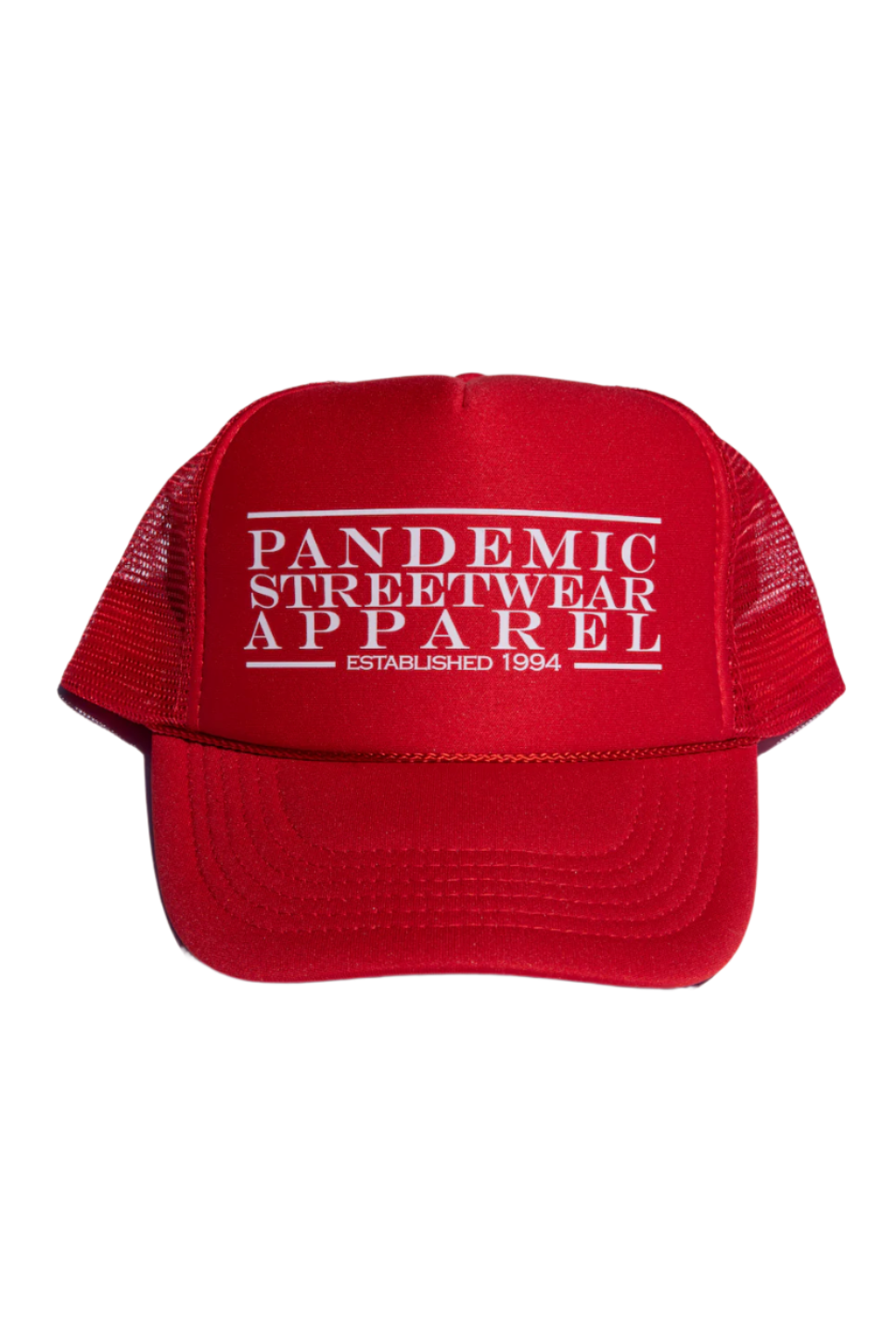 Pandemic Apparel Trucker Hat Red