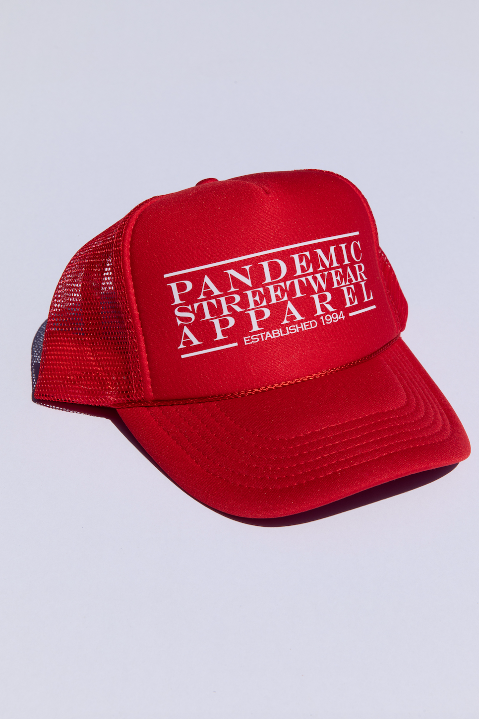 Pandemic Apparel Trucker Hat Red