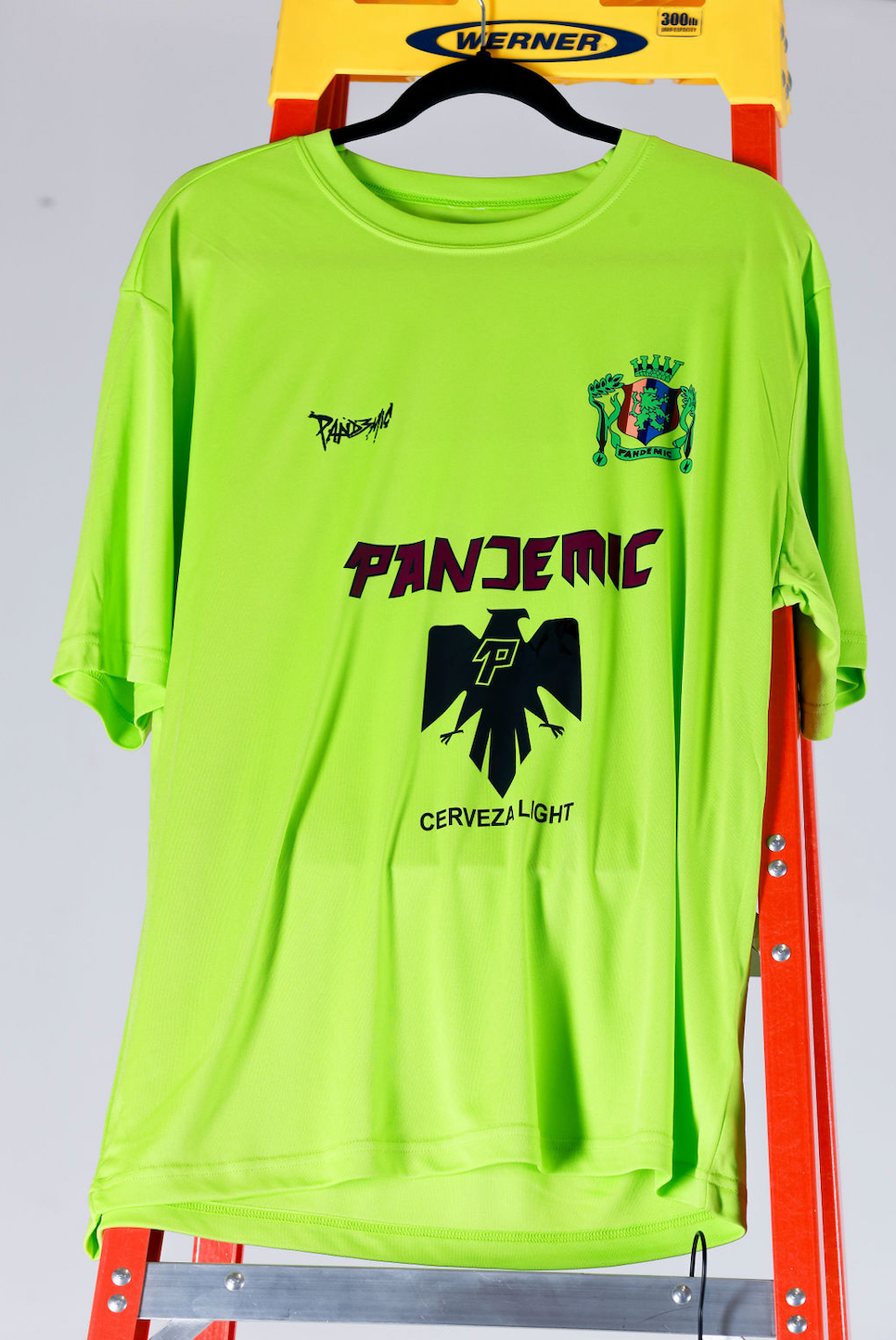 Pandemic FC Tee in Lime Green