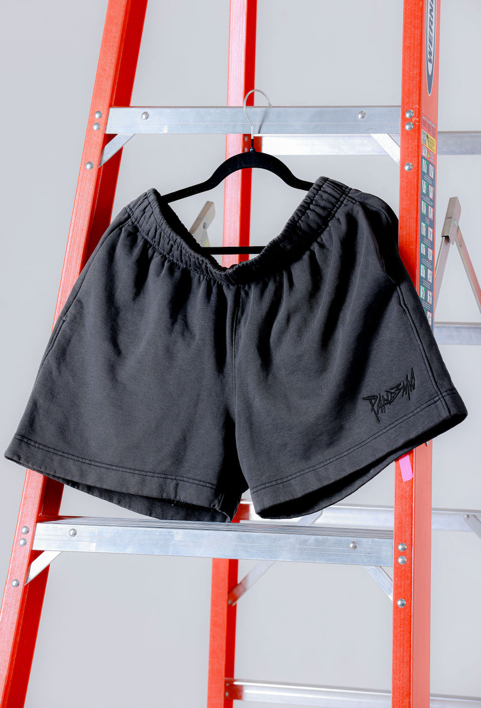 Relax Faded Track Shorts in Ash