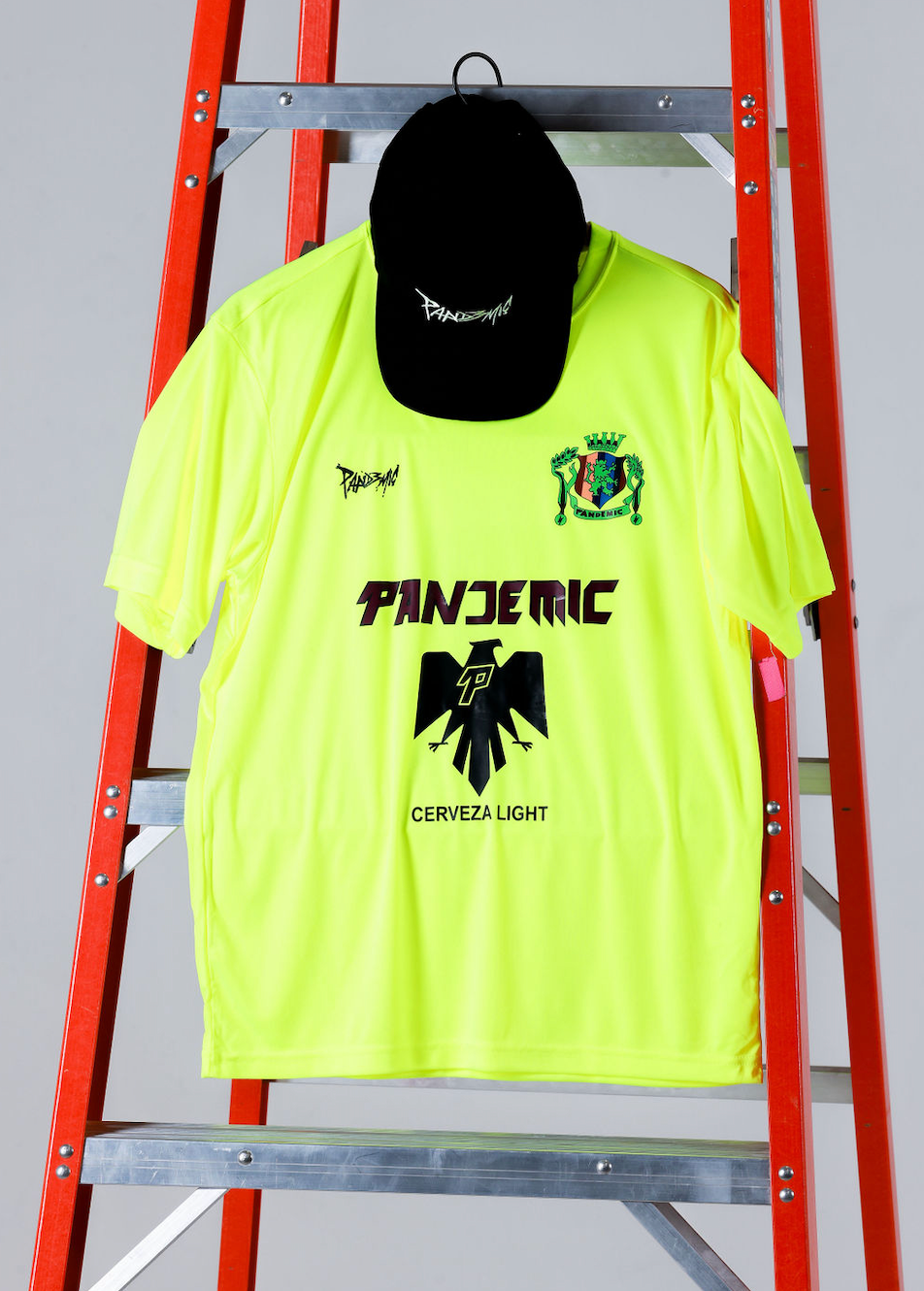 Pandemic FC Tee in Neon Yellow