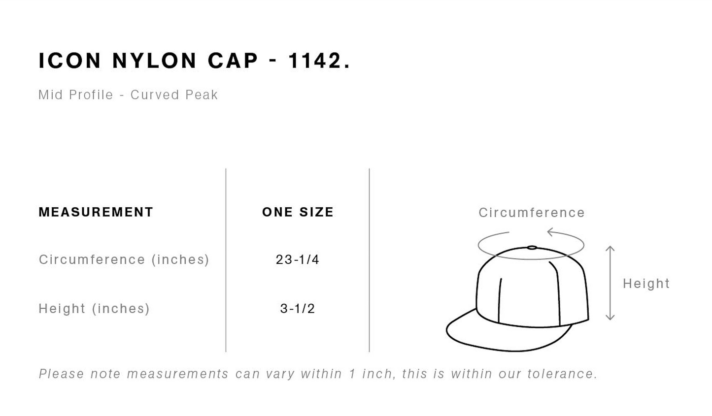 Icon Nylon Cap in Bone